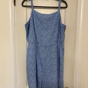 Old Navy Blue and White Floral Romper